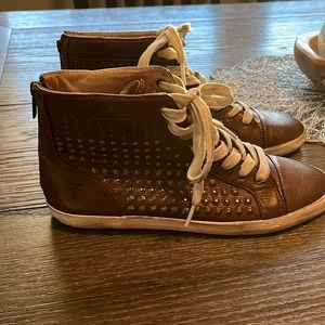 Closet Cleanout Final Price Frye Kira Studded Leather High Tops size 7.5